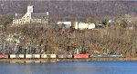 CSX 3027 passes below West Point